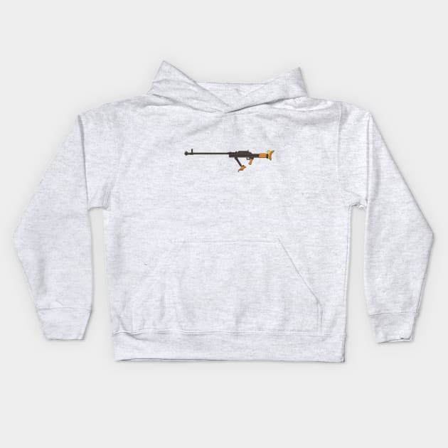 Anti Tank Rifle Kids Hoodie by KH Studio